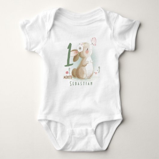 Sweet Bunny Baby Bodysuit (Voorkant)