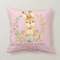 Sweet Bunny Baby Coussin statistiques de naissance