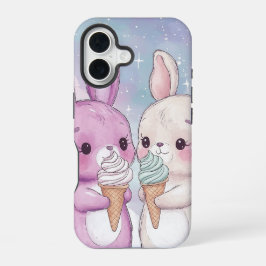Sweet Bunny Bliss - Kawaii Anime Telefoonhoesje iPhone 16 Hoesje
