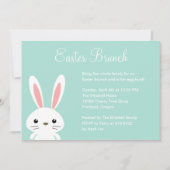 Sweet Bunny Easter Party Invitation Kaart (Voorkant)