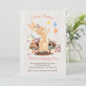 Sweet Bunny Invitations de fête d'anniversaire (Debout devant)