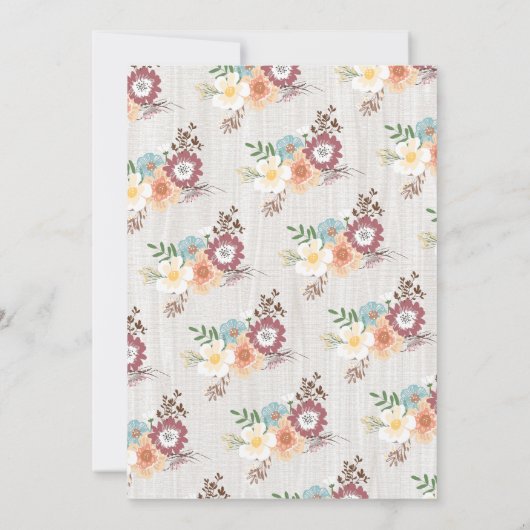 Sweet Bunny Invitations de fête d'anniversaire (Dos)