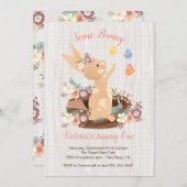 Sweet Bunny Invitations de fête d'anniversaire (Devant / Derrière)