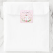 Sweet Bunny It'a Girl Favor Sticker (Sac)