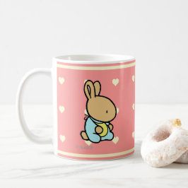 Sweet Bunny, klassieke Mok met een hartpatroon