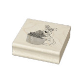 Sweet Bunny Knuffelen Aardbei Cupcake Rubberstempel (Stempel)