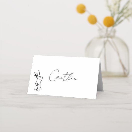 Sweet Bunny Place Cards (Voorkant)
