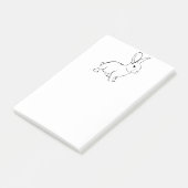 Sweet Bunny Rabbit Schattigee Natuur Cartoon Art Post-it® Notes (Schuin)
