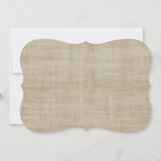 Sweet Burlap Floral Moederdag Brunch Uitnodiging (Achterkant)