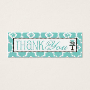 Sweet Cake Skinny TY Cadeau Tag Turq
