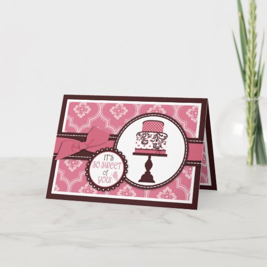 Sweet Cake TY Kaart (Voorkant)