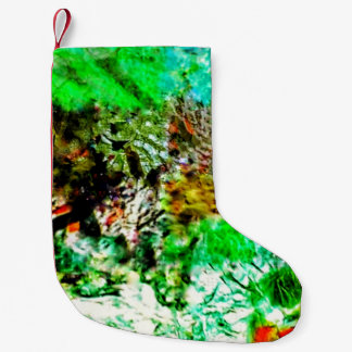 Sweet calming abstract christmas stocking, kleine kerstsok
