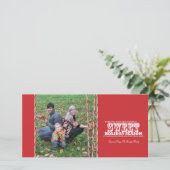 Sweet Candy Cane Kerstkaart (Staand voorkant)