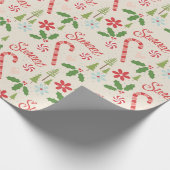 Sweet Candy Canes Cadeaupapier (Hoek)