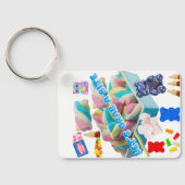 Sweet Candy Collage Acrylic Keychain (Achterkant)
