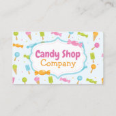 Sweet Candy Fun Confetti Carte de visite (Dos)
