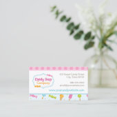 Sweet Candy Fun Confetti Carte de visite (Debout devant)