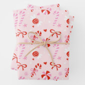Sweet Candy Pink Wrapping Paper (In situ)