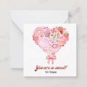 Sweet Candy rose Valentine's Classroom Carte photo (Devant)