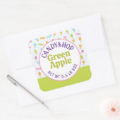 Sweet Candy Shop et Ice Cream Green Sticker Étique (Enveloppe)