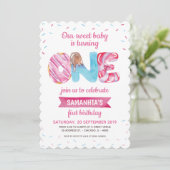 Sweet Candyland First Birthday Kaart (Staand voorkant)