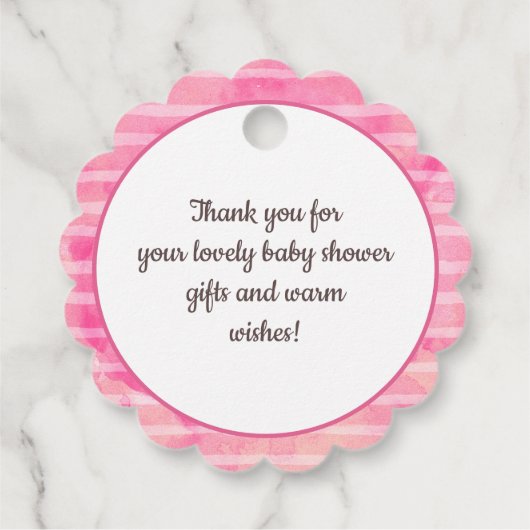Sweet Candyland Sprinkles Baby shower Bedankjes Labels (Achterkant)