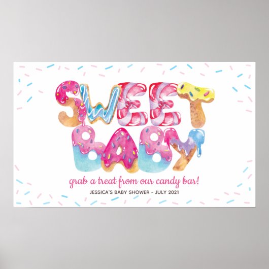 Sweet Candyland Sprinkles Poster (Voorkant)