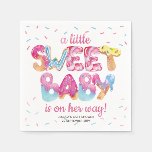 Sweet Candyland Sprinkles Servet (Voorkant)