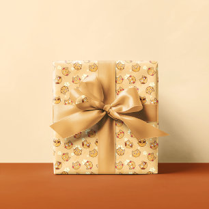 Sweet Cat Emoji Pattern SINAASAPPEL Cadeaupapier
