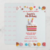 Sweet Celebration Anniversaire Invitation (Devant / Derrière)