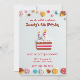 Sweet Celebration Anniversaire Invitation