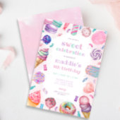 Sweet Celebration Candy Anniversaire Invitation