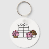 Sweet Celebration Cupcake en geschenkdoos Sleutelhanger (Achterkant)