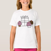 Sweet Celebration Cupcake en geschenkdoos T-shirt (Voorkant)