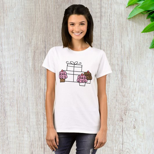 Sweet Celebration Cupcake en geschenkdoos T-shirt