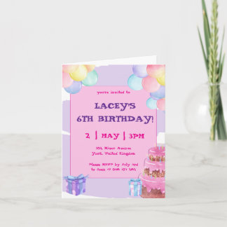 Sweet Celebration Folt Invitation Anniversaire