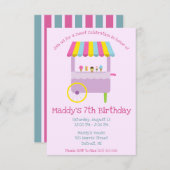 Sweet Celebration Ice Cream Stand Verjaardagsfeest Kaart (Voorkant / Achterkant)