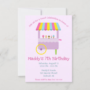 Sweet Celebration Ice Cream Stand Verjaardagsfeest Kaart