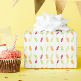 Sweet Celebration Popsicle Verjaardagsfeest Cadeaupapier