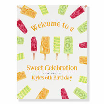 Sweet Celebration Popsicle Verjaardagsfeestje Teke