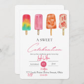 Sweet Celebration verjaardag Kaart (Voorkant / Achterkant)