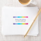 Sweet Celebration Waterverf Rainbow Address Label (Insitu)