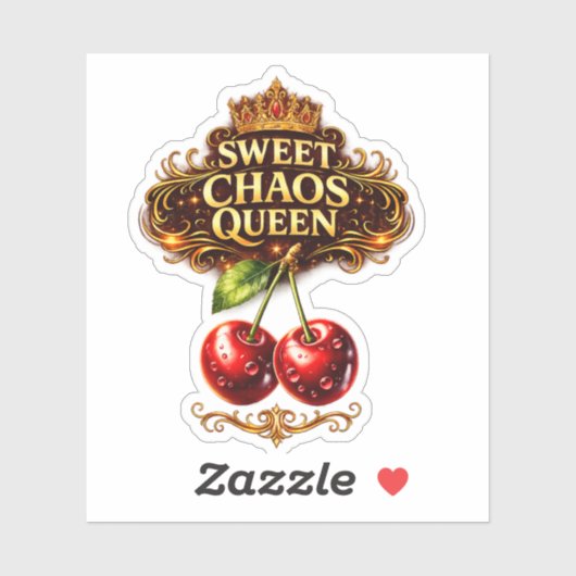 Sweet Chaos Queen Cherry Sticker (Vel)