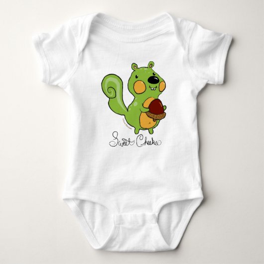 Sweet Cheeks in Groen Romper (Voorkant)