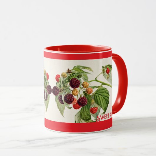 Sweet Cheeks  Raspberry gepersonaliseerd Mok (Voorkant rechts)