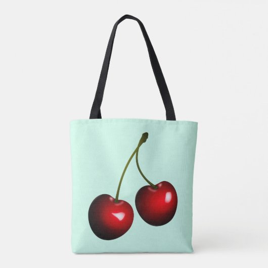 Sweet Cherries Canvas tas - Kies kleur (Achterkant)