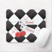 Sweet Cherry Argyle Muismat (Met muis)
