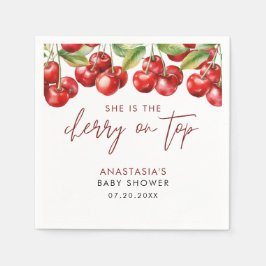 Sweet Cherry Baby shower Servet