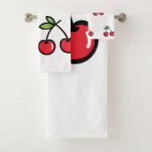 Sweet Cherry Bath Towel Set (En situation)