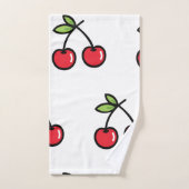 Sweet Cherry Bath Towel Set (Serviette à main)